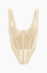 Oasis Crochet Corset Top